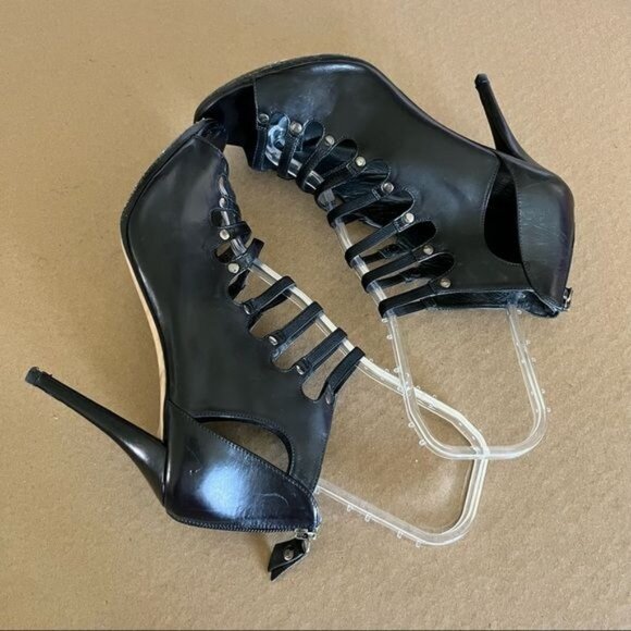 Stuart Weitzman Caged Cut Out Gladiator High Heels - Picture 4 of 11